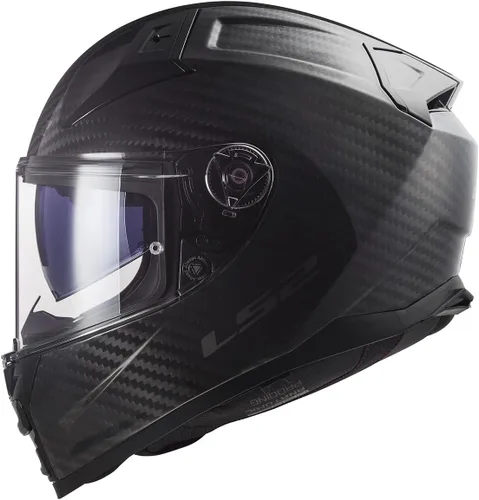 Vista 2 de Cascos LS2 Citation II Carbon Casco de Motocicleta de Cara Completa con Protector Solar