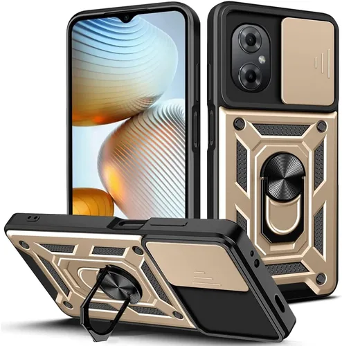 Vista 101 de Compatible con Tecno Camon 18P Bracket Shell, Slide Camera Lens Cover Case Azul