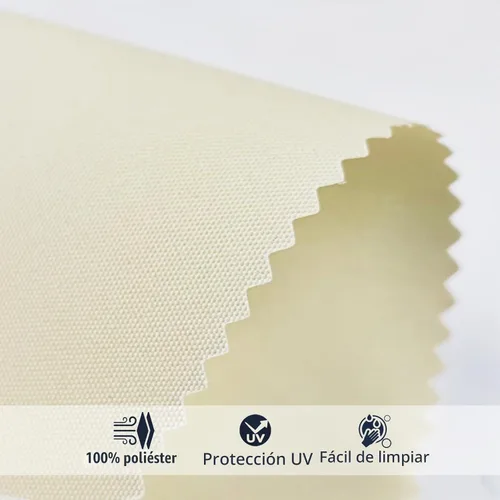 Vista 5 de Persianas de ventana enrollables con protección UV, persianas opacas personalizadas color beige, elegantes persianas enrollables, ahorro de energía