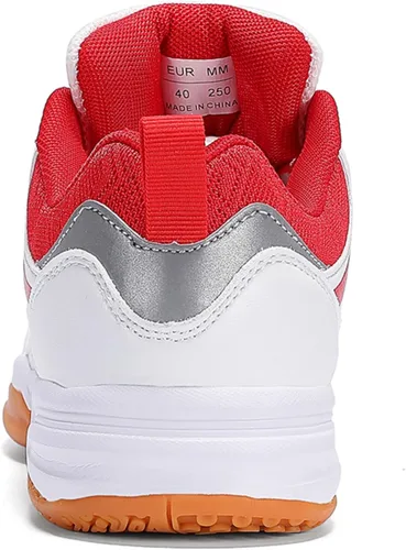 Vista 4 de Zapatos de pickleball para hombre, zapatos de tenis de bádminton para interiores y exteriores, zapatos de entrenamiento de cancha, zapatos