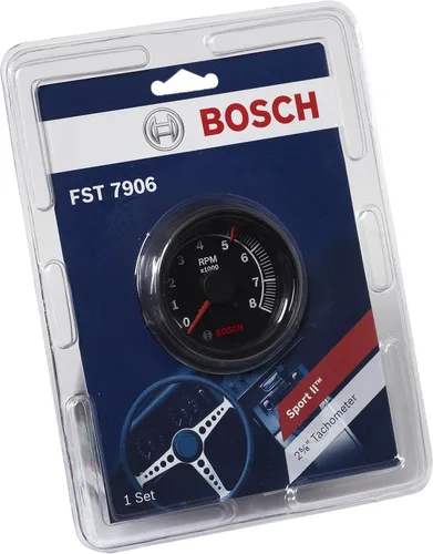 Vista 3 de Bosch SP0F000025 Sport II tacómetro de 2 5/8 pulgadas (fondo negro con borde negro)