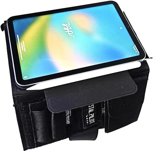Vista 9 de Crystal Pilot Kneeboard para iPad Mini6, con portapapeles de aluminio y cartel VFR