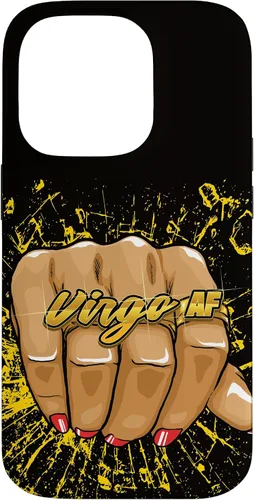 Vista 17 de iPhone 13 Pro Max Virgo AF - Anillo de astrología de cumpleaños para mujer, signo del zodiaco, funda Virgo