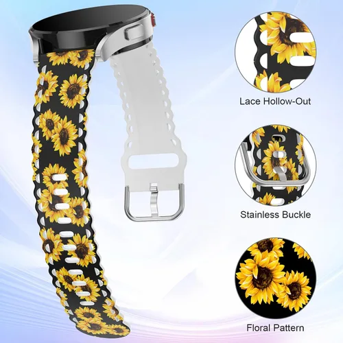 Vista 3 de Compatible con Correa de Samsung Galaxy Watch 7/6/5/4 de 40mm 44mm/Classic de 43mm 47mm 42mm 46mm/Pro de 45mm/Active 2/Watch 3 de 41mm, Correa