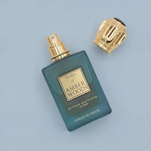 Vista 5 de Prince Parfums Dubai - The Story of Amber Woods - 3.4 onzas - Exquisito Extrait de Parfum para hombre - Aroma rico y lujoso de ámbar, cedro, vetiver