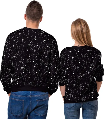 Vista 34 de Sudaderas de Navidad unisex con estampado 3D y cuello redondo, manga larga, suelta, suéter de Navidad