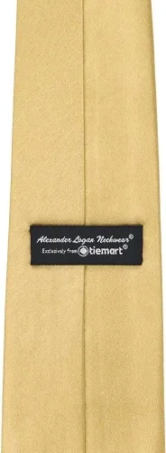 Vista 432 de tiemart Corbata de color sólido para hombre Longitud estándar