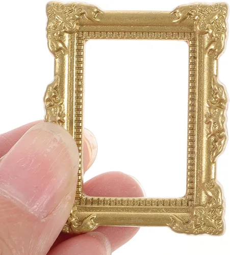 Vista 6 de FUOYLOO 10Pcs Mini Photo Frame Decor, Resin DIY Craft Making