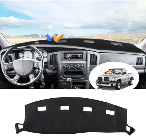 Vista 13 de CARTIST Cubierta negra para salpicadero para Toyota Solara 2004-2008, antideslizante, antirreflejo, protección UV, tapete interior de primera calidad