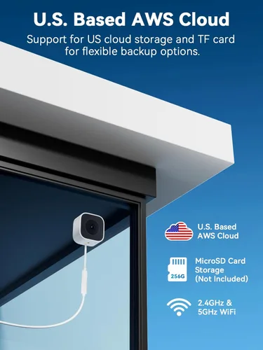 Vista 9 de Outinput Cámara de ventana sin taladro de 3MP 2K para seguridad del hogar, cámara de vigilancia de 2.4G y 5GHz con montaje en ángulo de visión