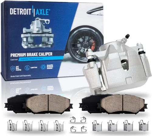 Vista 80 de Detroit Axle - Pastillas de freno traseras para Toyota Prius 2012-2015 Prius Plug-In 2017-2018 Corolla iM 2016 Sion iM 2011-2017 Lexus CT200h