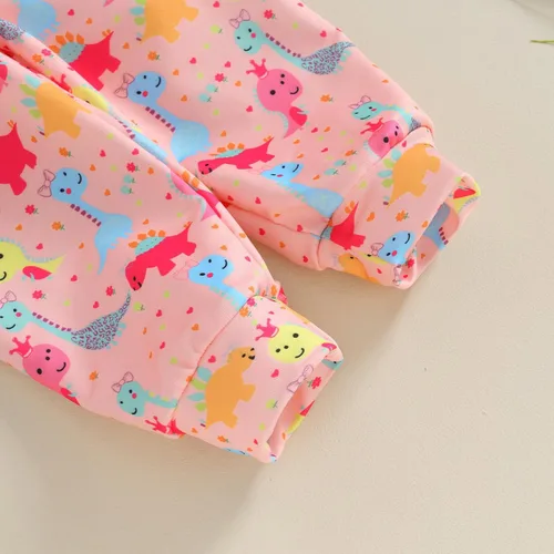 Vista 7 de Karwuiio Conjunto de 2 piezas para bebé recién nacido, sudadera con capucha y pantalones, ropa de otoño e invierno