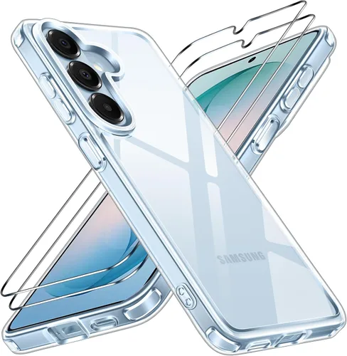 Vista 29 de ivoler Estuche 3 en 1 para iPhone 17 de 6.3" 2025 con 2 protectores de pantalla de vidrio templado [Protección de grado militar], parte trasera