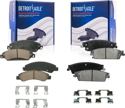 Vista 93 de Detroit Axle - Pastillas de Freno Delantero Izquierdo Reemplazo de Pinza de Disco para Ford Fusion Mazda 6 Lincoln MKZ Mercury Milan 2006-2012