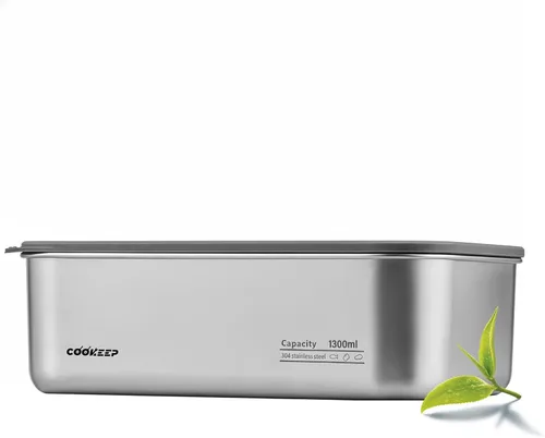 Vista 12 de Recipientes de alimentos de acero inoxidable de 22 oz/22.0 fl oz, recipientes de acero inoxidable con tapas, recipientes para aperitivos, lonchera