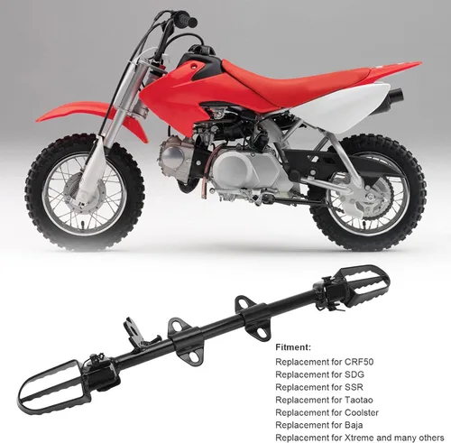 Vista 5 de Soporte de montaje de estriberas de aleación de acero, estriberas de bicicleta de cross, soporte de estriberas de motocicleta para XR50 CRF50 50cc