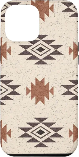 Vista 26 de Funda rústica para iPhone 17 con patrón azteca estilo bohemio occidental