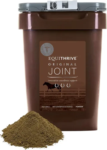 Vista 9 de Equithrive Suplemento original para caballos en polvo, sabor melaza, 8 libras
