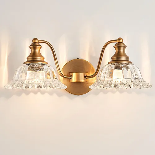 Vista 30 de XIEDUN Apliques de Pared Vintage Apliques de Pared de Latón 1 Luz Lámparas de Pared para Sala de Estar