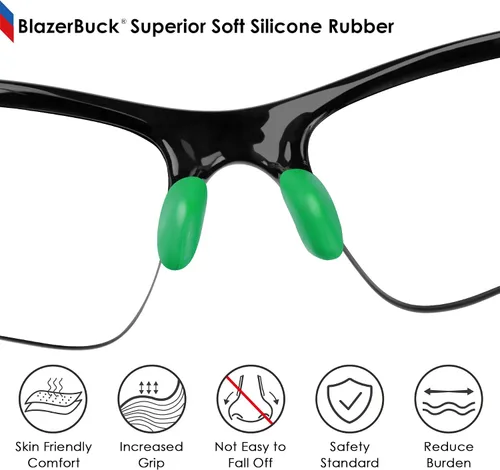 Vista 3 de BLAZERBUCK Almohadillas de nariz de repuesto para gafas de sol Oakley Flak Draft OO9364