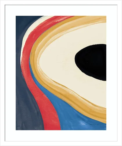 Vista 15 de Amanti Art Framed Wall Art Print 21x17 In the Groove II Retro by Danhui Nai, Abstract Wall Art, Modern Contemporary Decor, Small Poster Painting