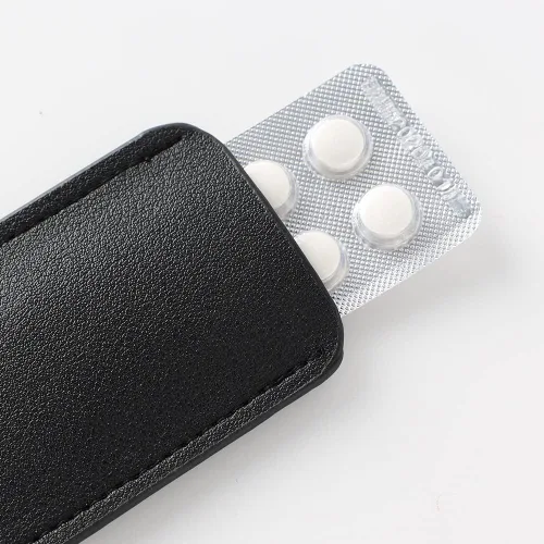 Vista 4 de Pastillero anticonceptivo para mini paquetes de píldoras 2.0 in x 4.3 in (negro)