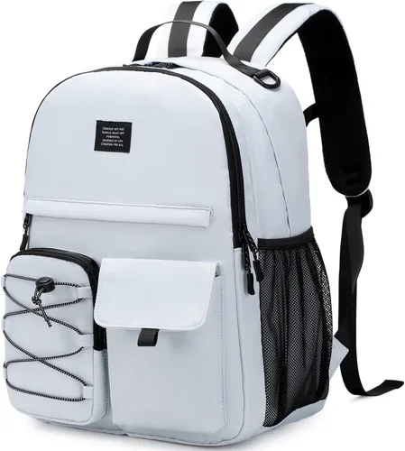 Vista 8 de Lohol - Mochila casual para hombres y mujeres, elegante mochila con compartimento para portátil de 15 pulgadas para la escuela, el trabajo