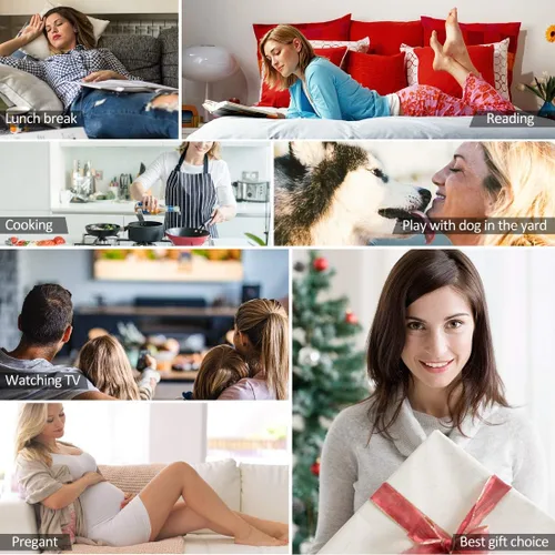 Vista 7 de Pantuflas de casa para mujer, cálidas, suaves, de forro polar, botas de interior, suela de goma antideslizante