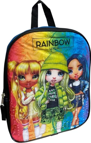 Vista 2 de Fast Forward Mini mochila Rainbow High de 11" (negro-azul), Negro-Azul, Moderno