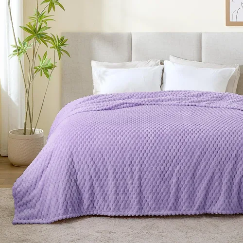 Vista 155 de BEDELITE Manta de forro polar para sofá y cama, manta decorativa de jacquard 3D de almendra, súper suave y acogedora, manta mullida cálida adecuada