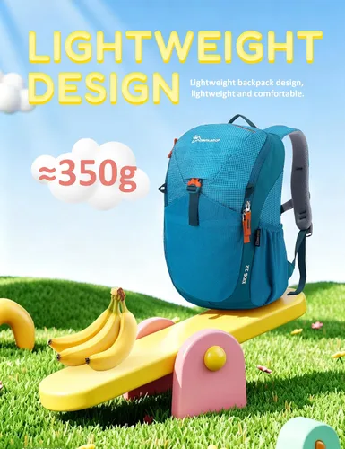 Vista 5 de MOUNTAINTOP - Mochila escolar para niños de 2 a 5 años, 8L/12 L azul (12L-Blue)