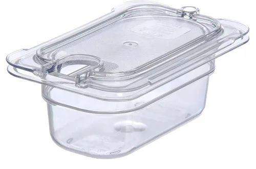 Vista 7 de Carlisle FoodService Products StorPlus StorPlus - Tapa universal de policarbonato con muescas, superficie plana con muescas, transparente