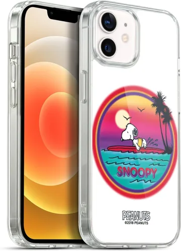 Vista 149 de Head Case Designs Funda de gel con licencia oficial de Peanuts Beach Surf Snoopy Boardwalk Airbrush [protección de grado militar] compatible