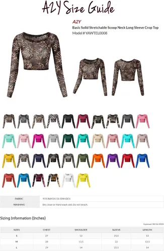 Vista 5 de Camiseta elástica en color liso de manga larga, con cuello redondo, para mujer