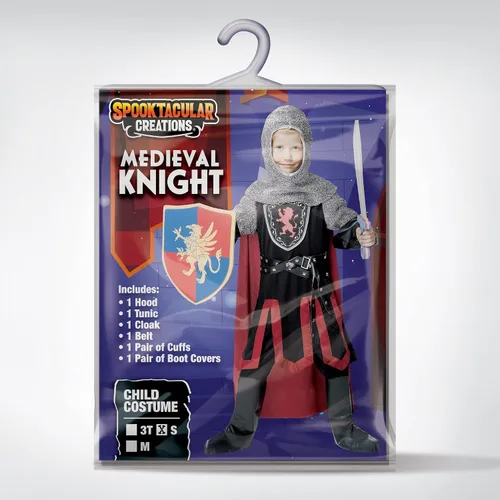 Vista 6 de Spooktacular Creations Disfraz de caballero medieval para niño