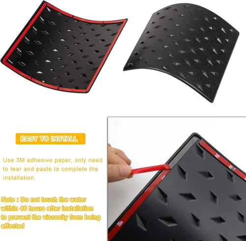 Vista 4 de Danti Eagle Eyes estilo Fury Grid Gladiator Vader Rejilla Frontal Grill – Carcasa frontal capucha Parachoques Guardia de pantalla mate, Negro