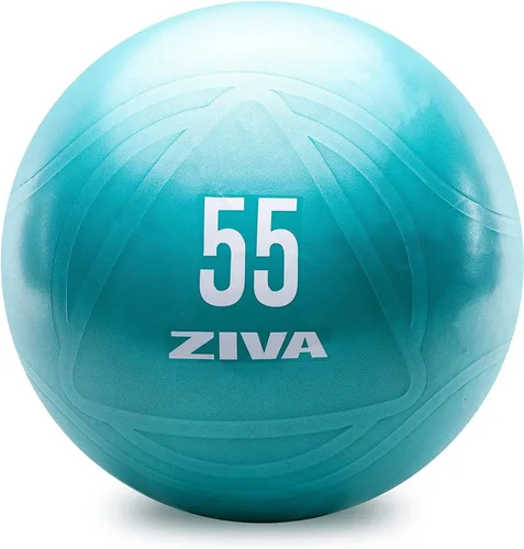 Vista 11 de Ziva Pelota de ejercicio de fitness con núcleo antiestallido, pelota de yoga antideslizante de grado profesional para equilibrio de estabilidad