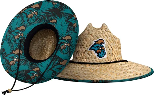 Vista 14 de FOCO - Sombrero de paja con logotipo de equipo universitario de NCAA y estampado floral para hombre