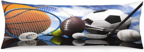 Vista 8 de Funda de almohada corporal de lunares en blanco y negro, funda de almohada larga abstracta con cremallera, funda de almohada decorativa suave