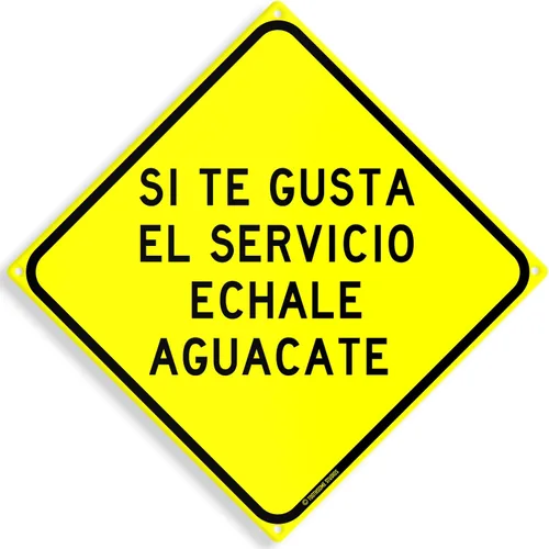 Vista 10 de Aquí Solo Hay Buena Onda Divertido Cartel de Estaño de Humor Mexicano en Español 30 cm x 30 cm (BuenaOnda)