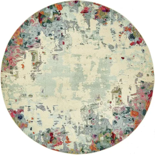 Vista 20 de Unique Loom Chromatic Collection - Alfombra de área Joyous (2 pies 7 pulgadas x 12 pies, color azul y multicolor)