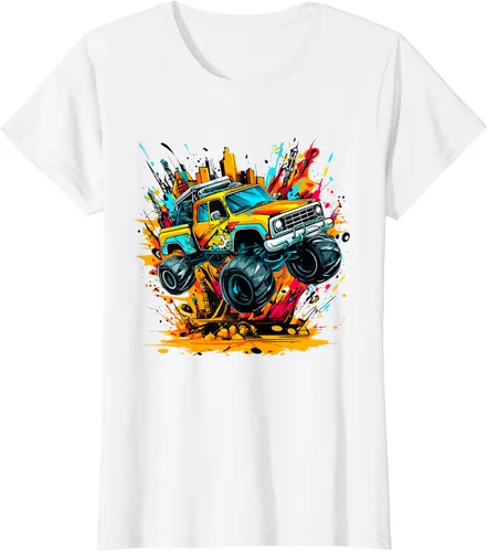 Vista 24 de Monster Trucks Are My Jam - Camiseta Monster Truck, Negro