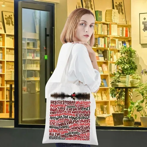 Vista 6 de LEVLO Orpheus Musical Gift Orpheus y Eurydice Fans Gift EurydiceTheater Bolsa de compras reutilizable, Bolso Hades Town, Grande