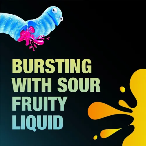 Vista 5 de Trolli Sour Bursting Crawlers - Caramelos de gomitas ácidas, 4.25 onzas (Paquete de 12)