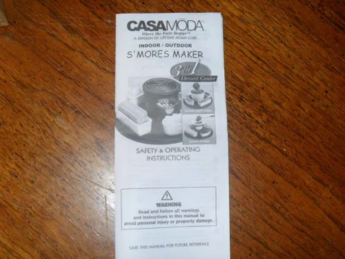 Vista 6 de CASAMODA S'MORES MAKER 3 en 1 CENTRO DE POSTRE