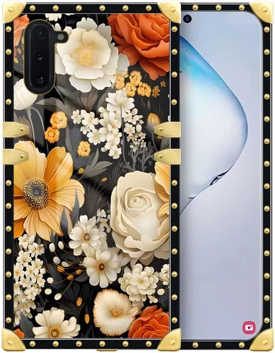 Vista 6 de DAIZAG Funda compatible con Samsung Galaxy Note 10, diseño colorido de cactus dorado, funda protectora de TPU suave antiarañazos