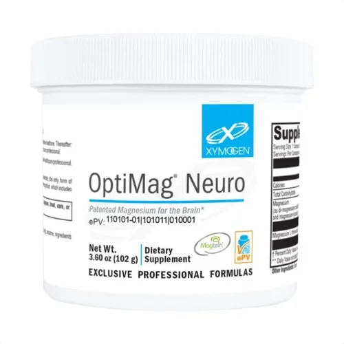Vista 11 de XYMOGEN OptiMag Neuro - Apoyo para la salud cerebral y la relajación - Glicinato de magnesio y L-treonato - Polvo de magnesio quelado - Sabor limón