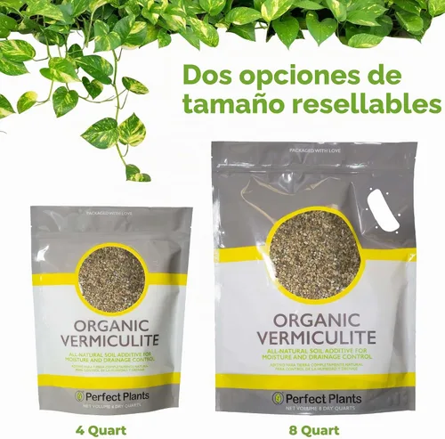 Vista 5 de Vermiculita orgánica de Perfect Plants (4 cuartos de galón)