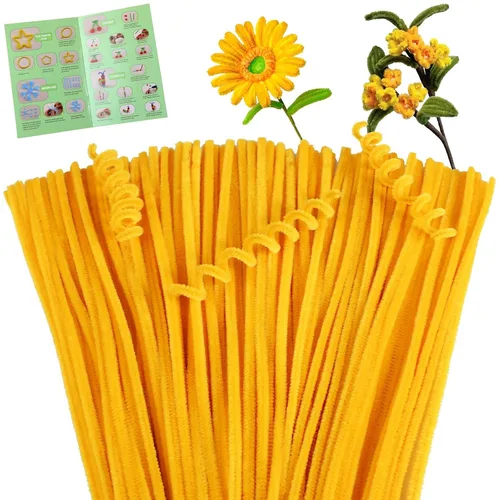 Vista 30 de Giwrmu 200 piezas 20 colores Limpiapipas para Manualidades, Limpiapipas Tallo de Chenilla, Palitos Difusos Suministros para Manualidades