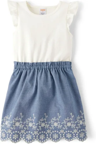 Vista 3 de Gymboree Girls and Toddler Short Sleeve Fit and Flare Dresses Prep School